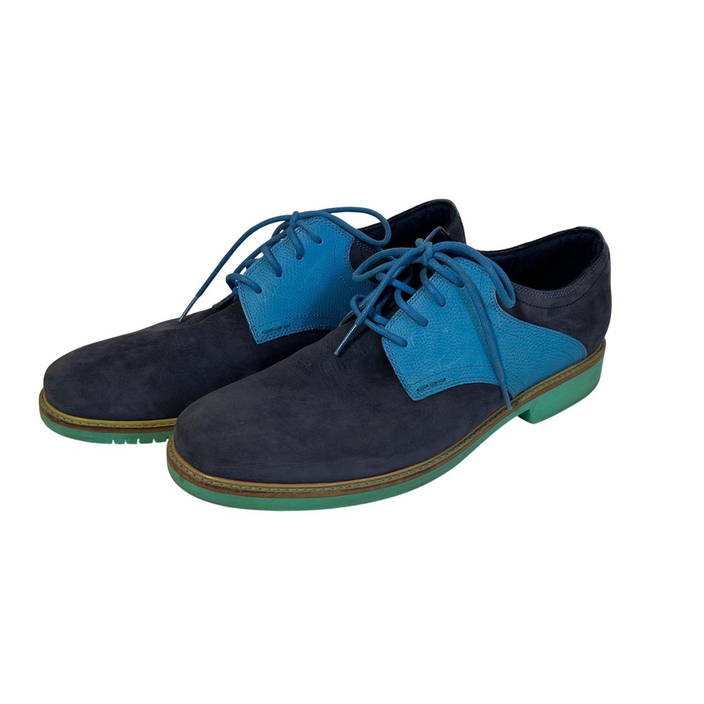 Cole Haan GREAT JONES Saddle Shoes colorful eclectic suede and Leather men's‎ 10